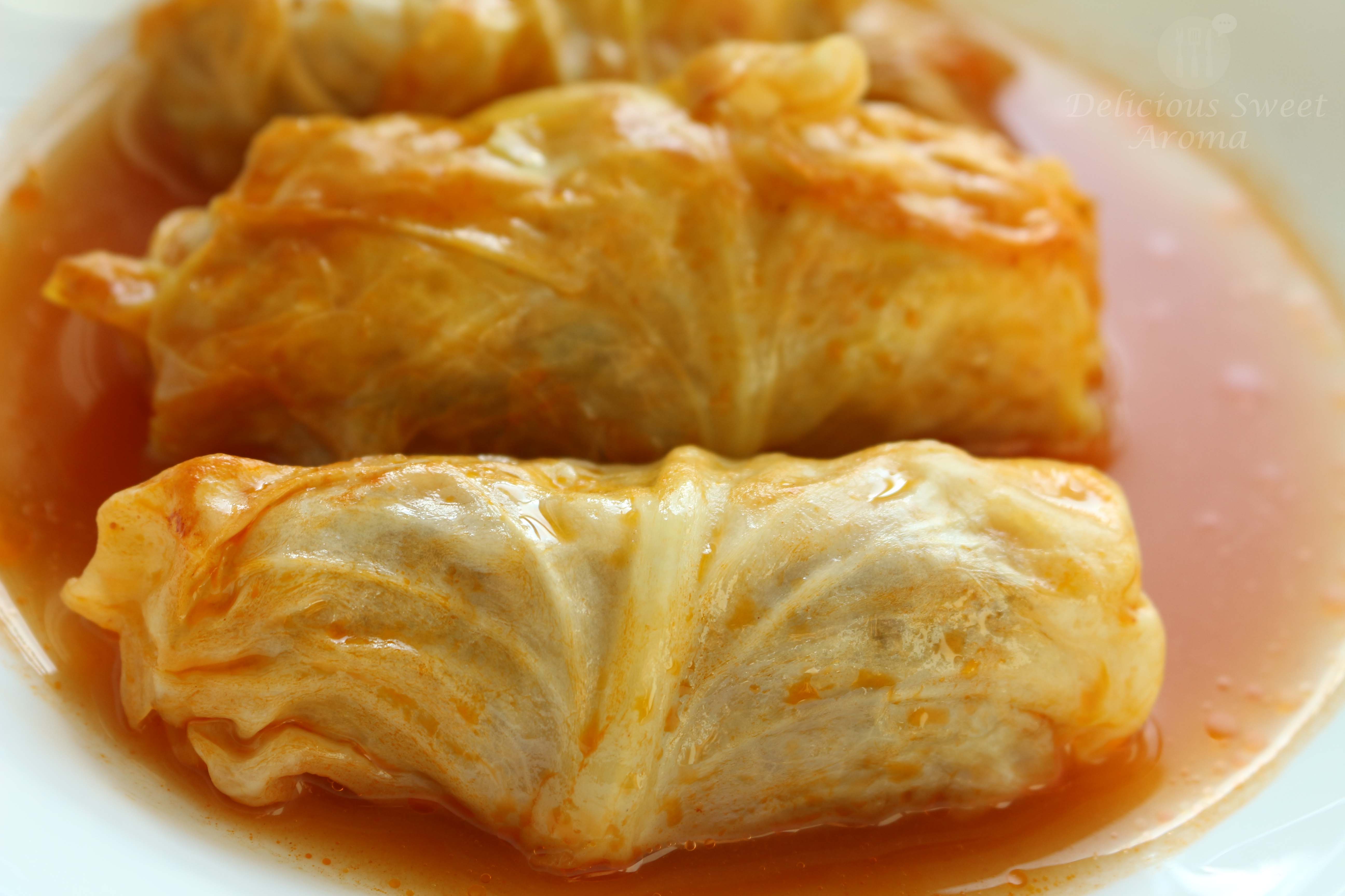 Beef Stuffed Cabbage Rolls in Tomato Sauce | Hungry?! That's what I made!