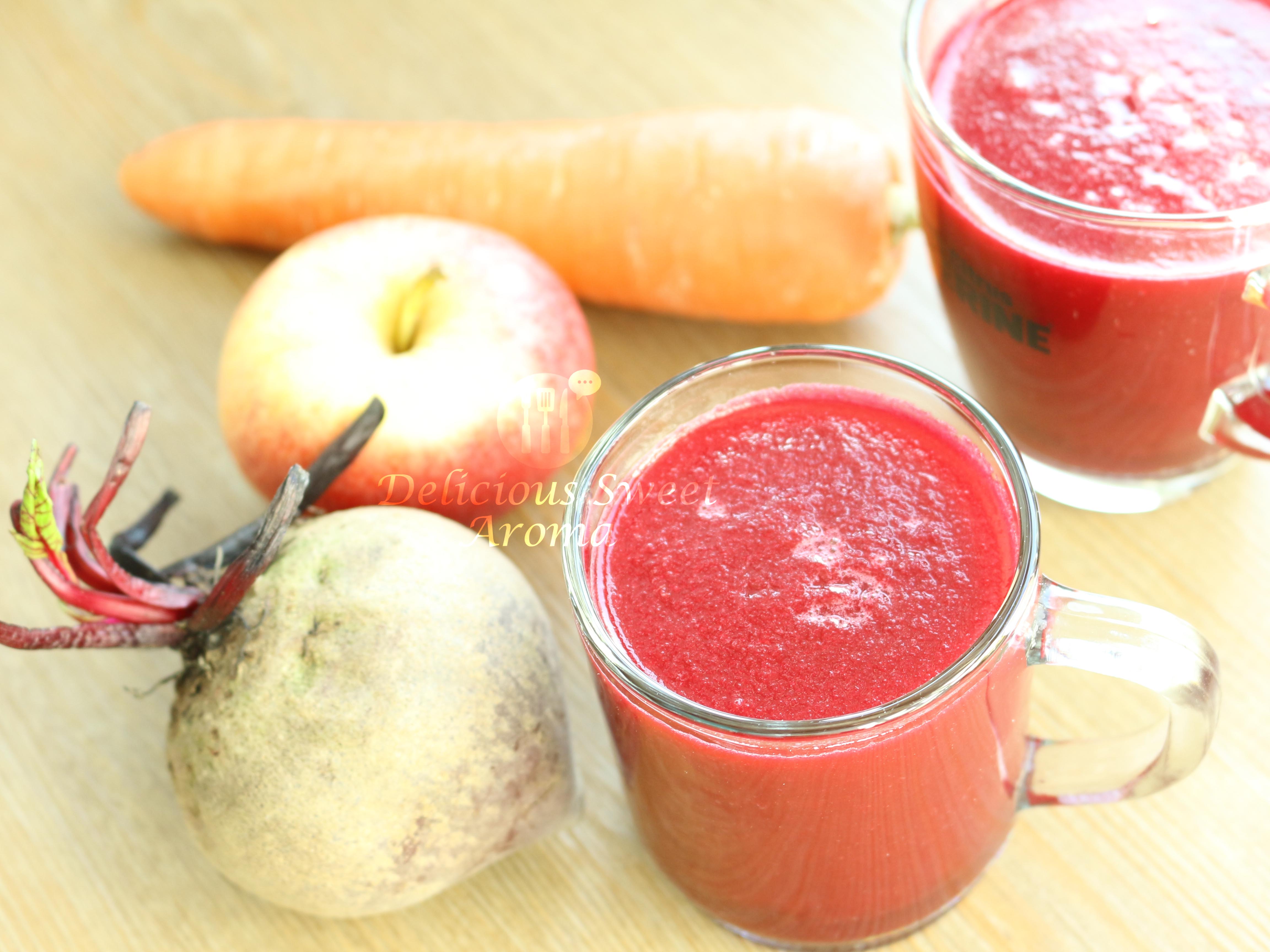 Fresh Raw Juice | Beet, Carrot,Apple | Delicious Sweet Aroma